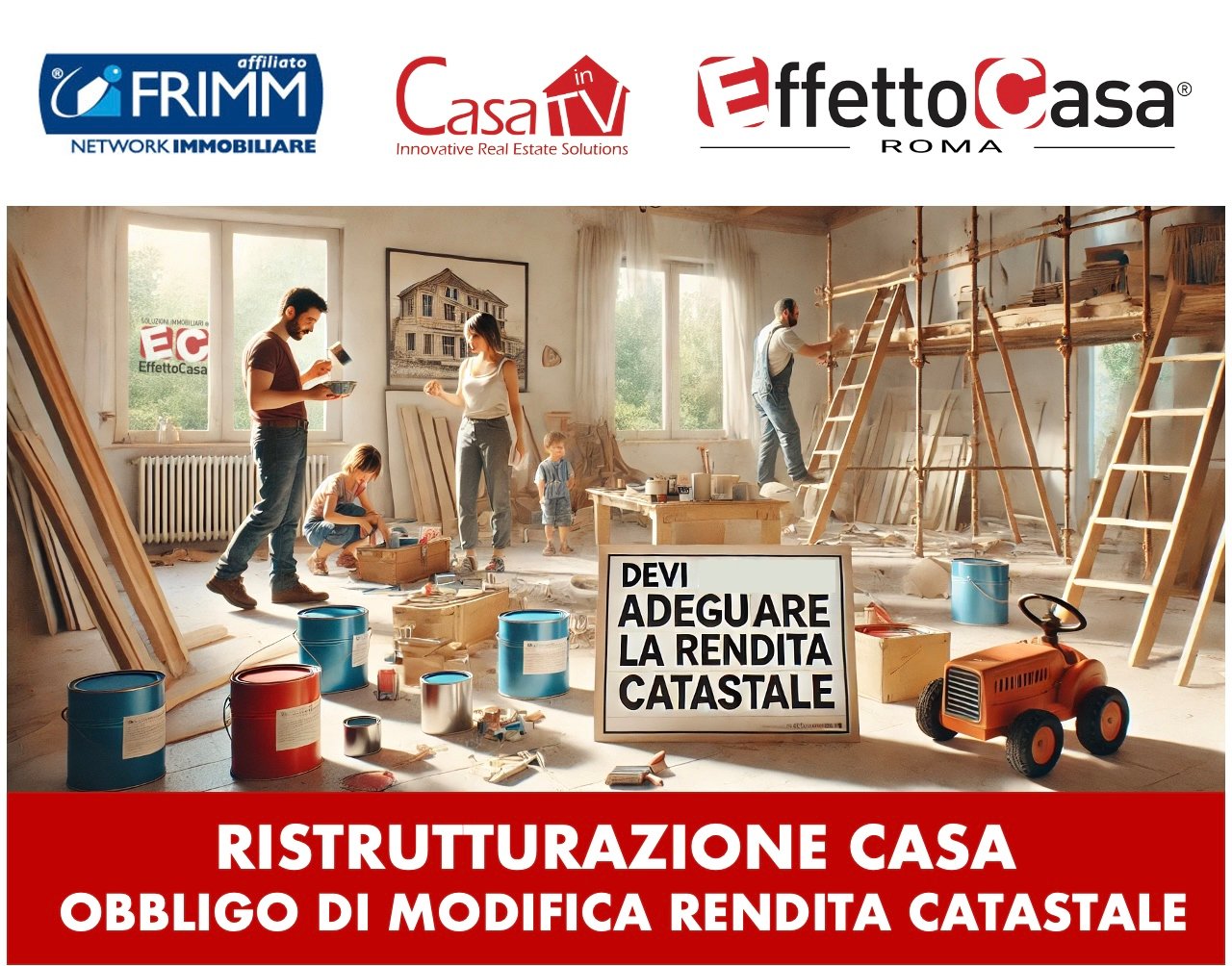 Scopri di più sull'articolo Ristrutturazione di casa – Obbligo di modifica della rendita catastale